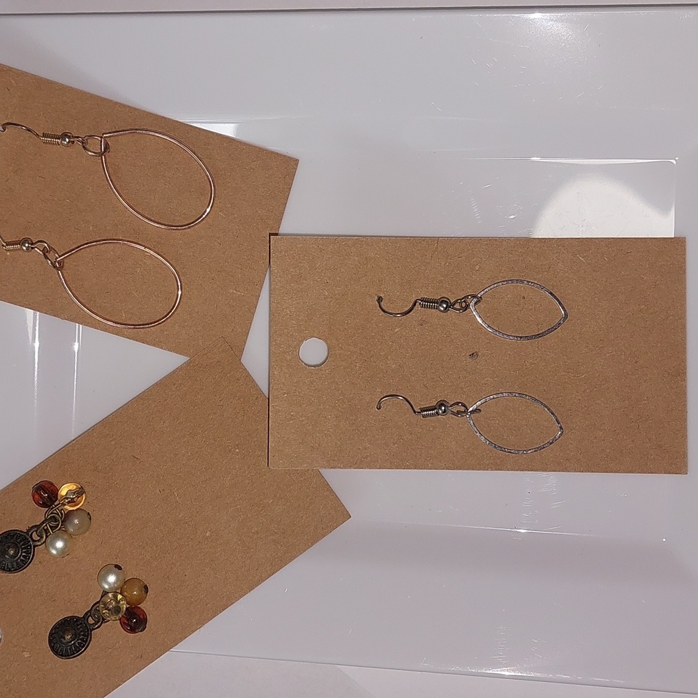 3 Pair Earrings .